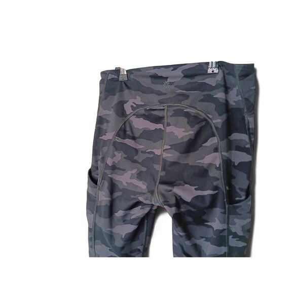 Athleta Ultimate 7/8 Tight Leggings Women’s M Black Gray Camo High Rise Pocket - Picture 8 of 13